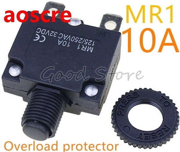 1pcs Reset thermal switch MR1 10A 125/250VAC 32VDC overload