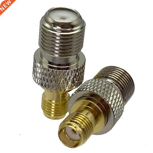 1Pcs F TV Female Jack to SMA Female Jack Straight RF Adapter