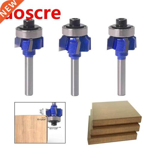 6mm Shank Router Bit R1/R2/R3 4 Teeth Edge Trimmer Woodwork