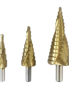 3PC 4-12 4-20 4-32mmTriangular handle Titanium HSS Step Dril