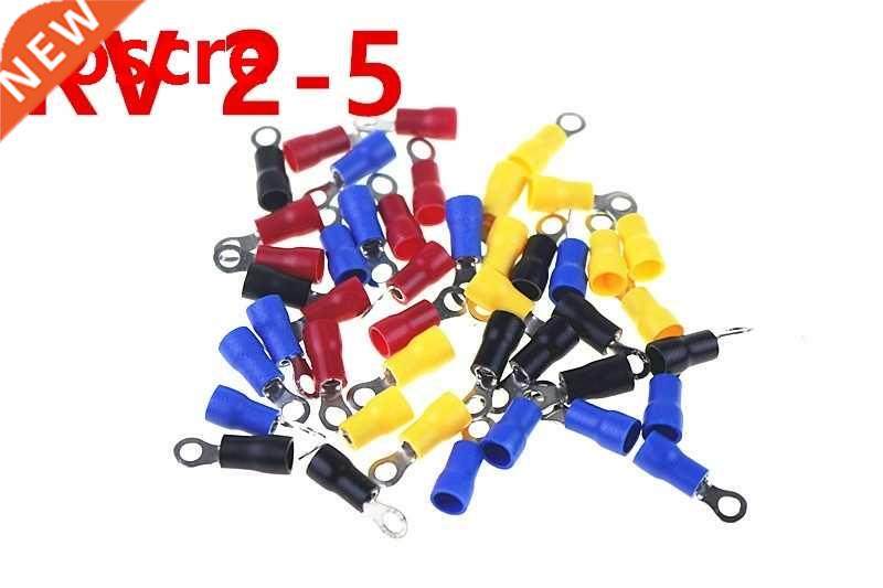 100PCS 50PCS/ LOT RV2-5 Blue Ring Insulated Wire Connector E