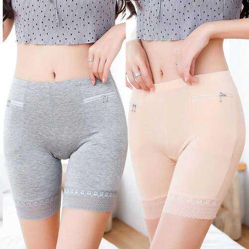 Summer Seamless Underwear With Pocket Shorts Women's
