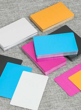 50 PCs/Set Portable Metal Busness Card Alumnum Blank Laser