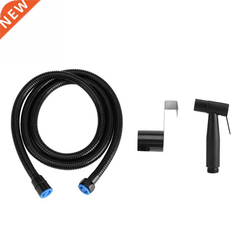 Stainless Steel Bidet Sprayer w/ Flexible Hose Black Bathroo图片