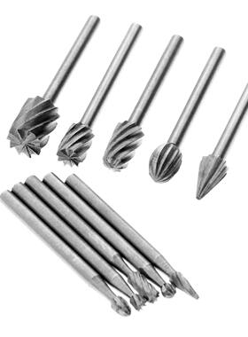 10Pcs 1/8 HSS Routing Router Drill Bits Set for Dremel Carbi