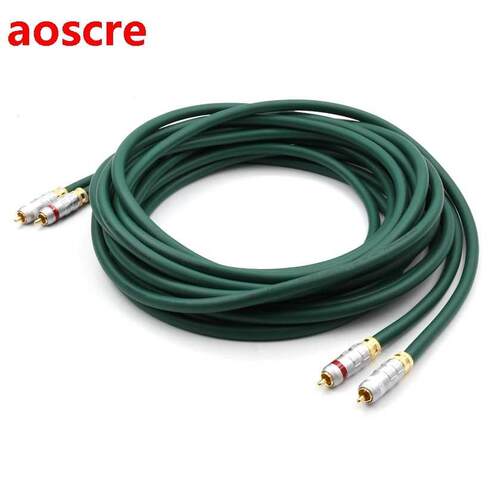 FA-220 6N OCC Red Copper RCA Audio Interconnect Cable With S