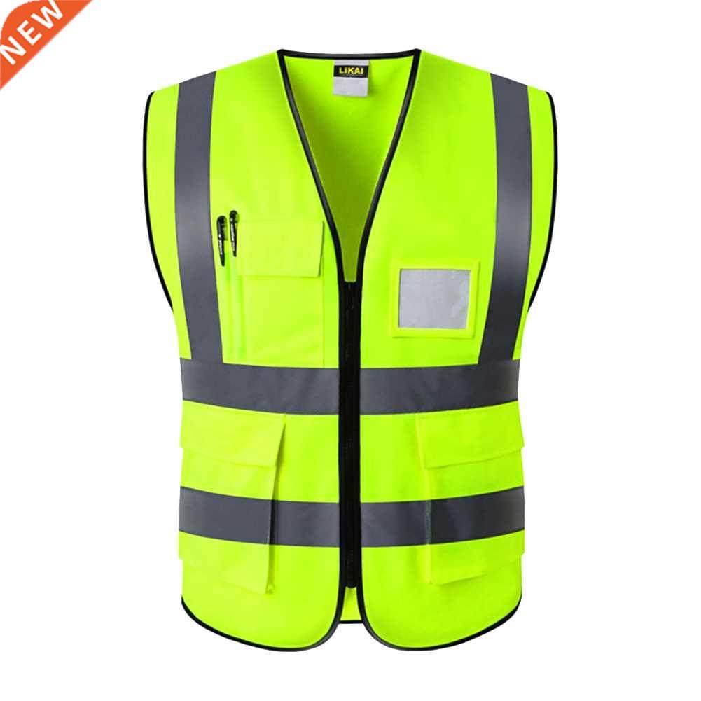 Reflective Night Construction Multi Pocket Foldable With Zip