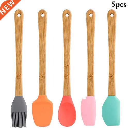 4pcs Non Stick Butter Cooking Silicone Spatula Set Cookie Pa