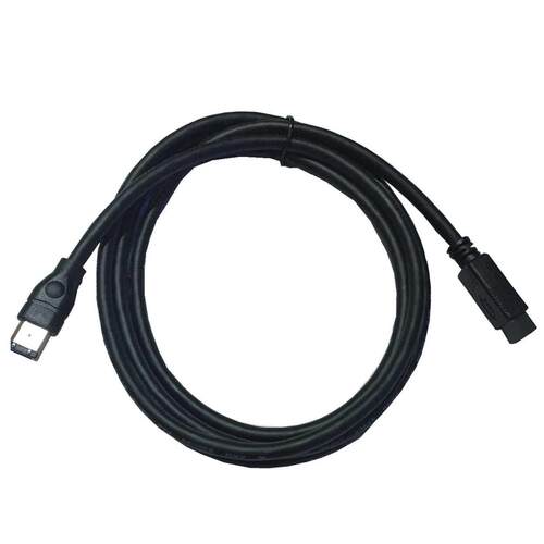 Black IEEE 194 Firewire 800 to Firewire 400 Cable, 9 Pin/6