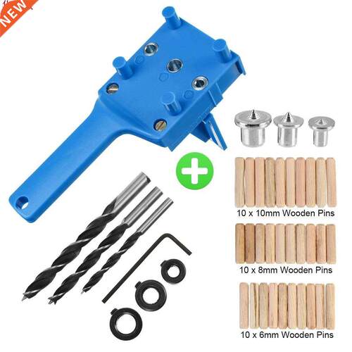 Woodworking Dowel Jig fits 6 8 10mm Drill Bits Wood Drilling