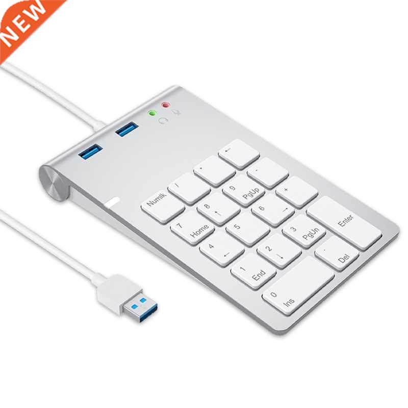 USB Numeric Keypad 18 Keys with USB 3.0 Port Hubs and Audio