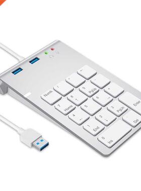 USB Numeric Keypad 18 Keys with USB 3.0 Port Hubs and Audio