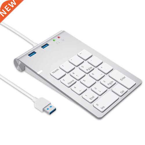 USB Numeric Keypad 18 Keys with USB 3.0 Port Hubs and Audio