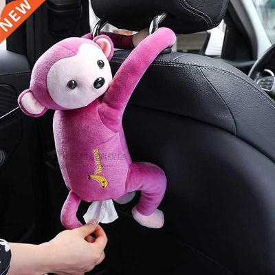 Car Tissue Box Monkey Tissue Holder Auto Napkin Holder Carto