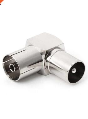 90 degree TV Aerial Cable Adapter RF Coaxial F Female to TV