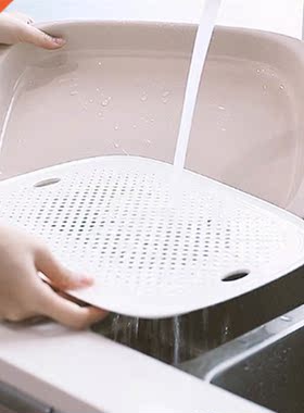 Silicone Colander Fruit Vegetable Washing Basket Strainer St