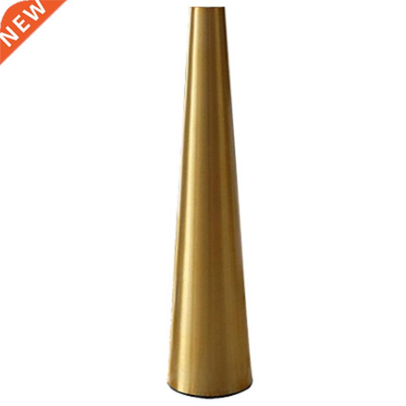 Gold Metal Vase Small Flower Vase Cone Vases for Wedding Tab