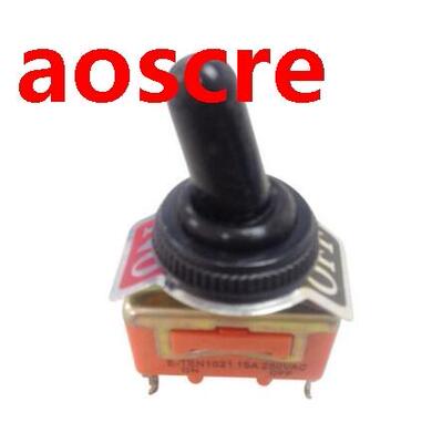 AC 250V 15A Amps ON/OFF 2 Position SPST Toggle Switch With W