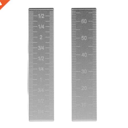 Woodworking Triangle Ruler Aluminum Alloy Metric Inch Height