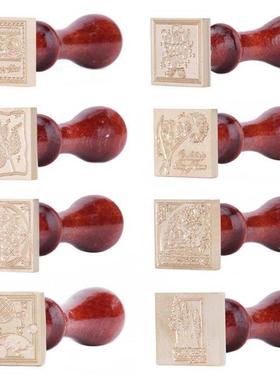 Vintage Sque DIY Decor Seal Stamp Sealing Wax Stamp for Sc