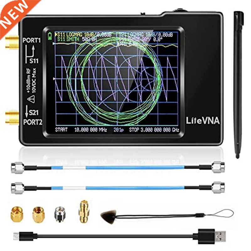 LiteVNA 50KHz-6.3GHz Vector Network Analyzer,2.8 Inch with M