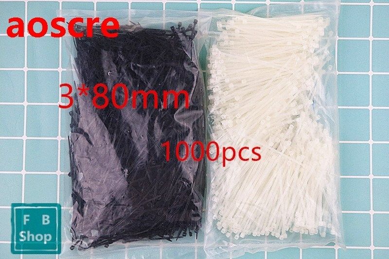 1000Pcs/pack 3*80mm Black And White Color Factory Standard S