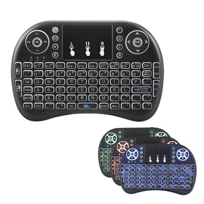 Air Mouse Mini Keyboard Backlit English Russian Nine Languag