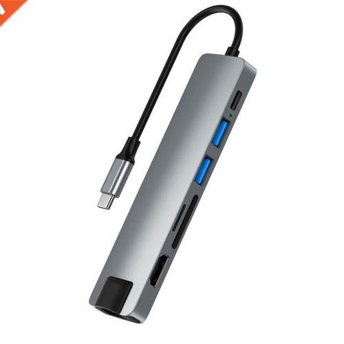 7 in 1 Type-C USB C to HDMI-compatible-Compatible Hub with P