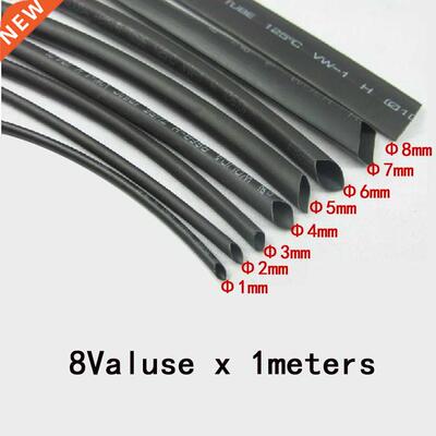 8meter/lot Heat Shrink Sleeving Tube Tube Assortt Kit Electr