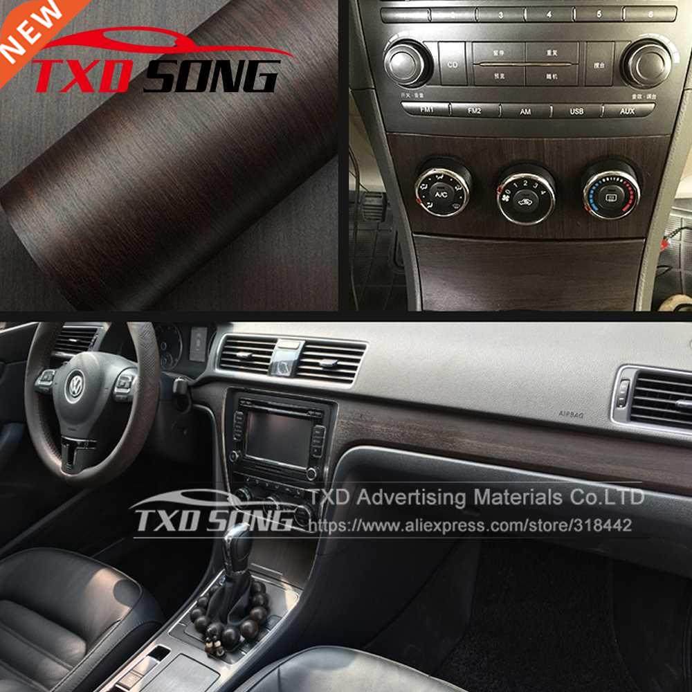 W1399 Premium matt wood grain vinyl sticker decal roll car