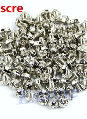 100pcs Toothed Hex 6/32 Computer PC Case Hard Drive Motherbo