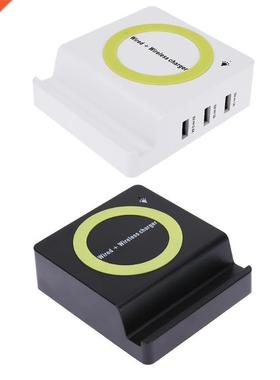 2 in 1 Chging Station DC 5V 3 USB Hub Ports Power Supply C