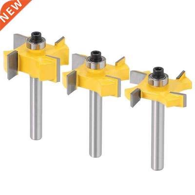 Pcs 1/4 Inch Shank 4-Wings Rabbet Router Bit Set Slot Cutte