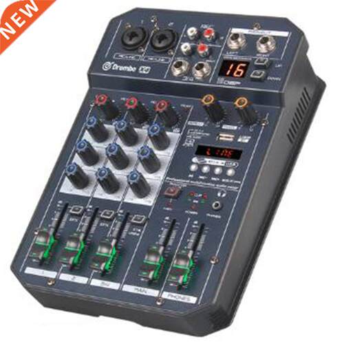 X4 Channel Protable Digital o Mixer Console with DSP Effect