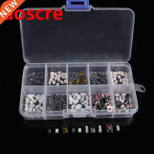 250Pcs 10 Types Tactile Push Button Touch Switch Remote Keys