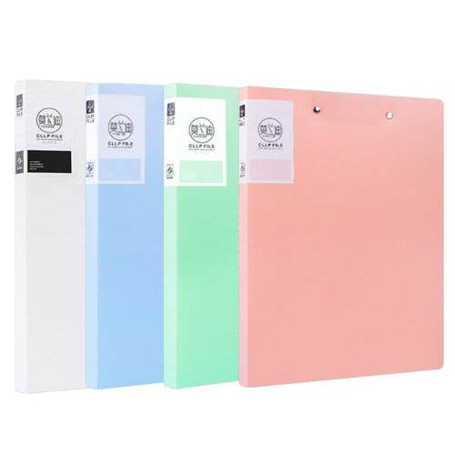 1Pc Larger Capacity A4 Document Holder A4 Size Punchless Bi