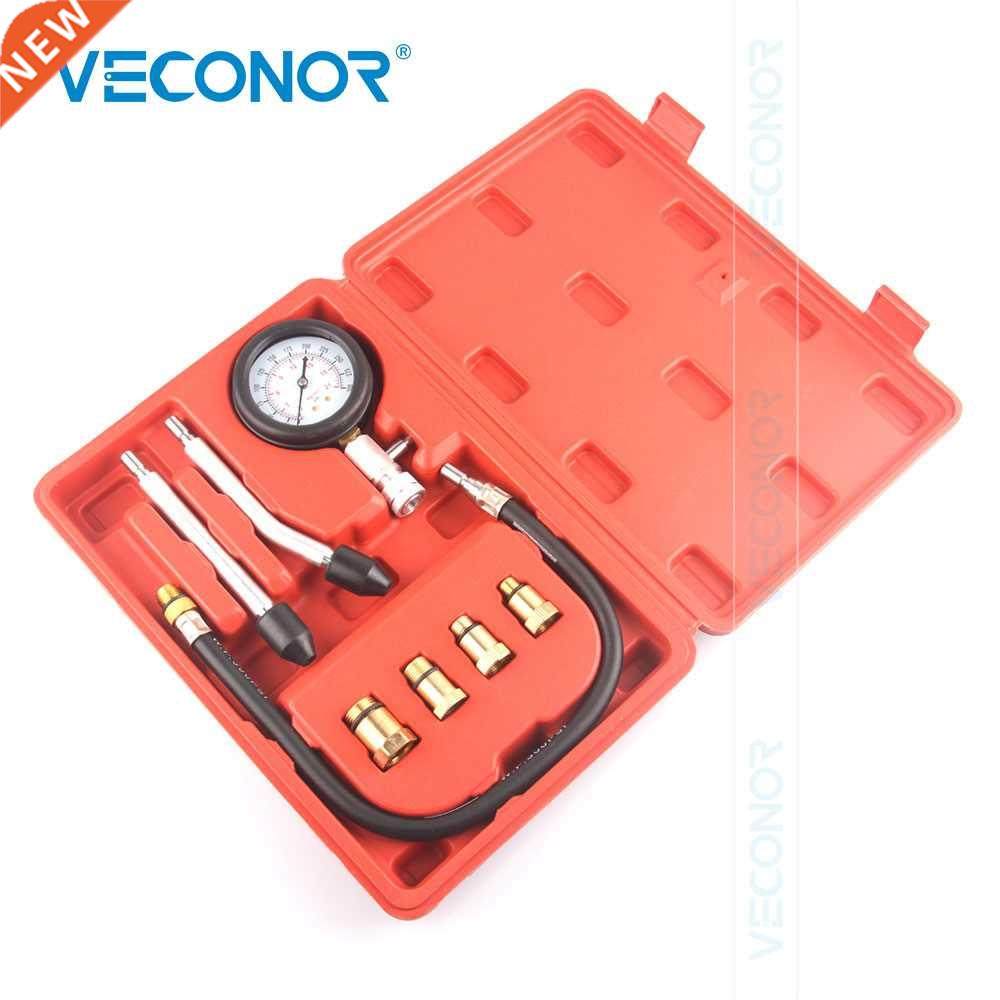 Petrol Engine Pressure Gauge Tester Set Compression Leakage