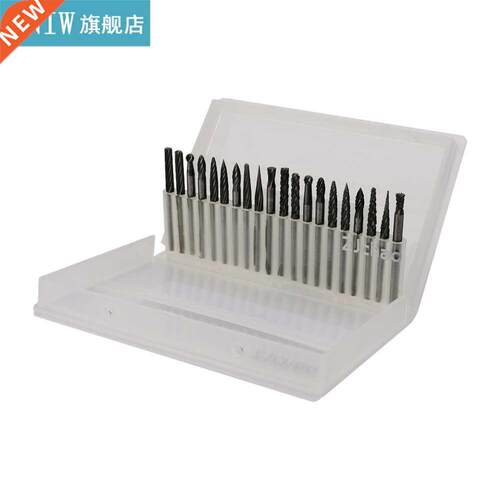 20pcs 1/8 Inch 3mm Shank Tungen Carbide Files Burrs Tapere