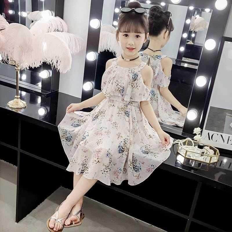 2022 Summer Girls Dress 11 Sweet and Elegant Chiffon Dress F