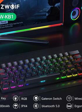 BlitzWolf BW KB1 bluetooth 5.0 Wireless Mechanical Keyboard