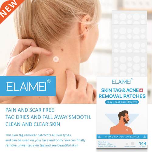 144 Pcs Hydrocolloid Acne Remover Patch Skin Tag & Acne