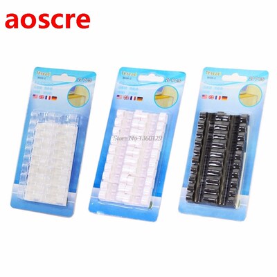 Self-Adhesive Data Cord Tie Cable Clamp Wire Clip Fixer USB