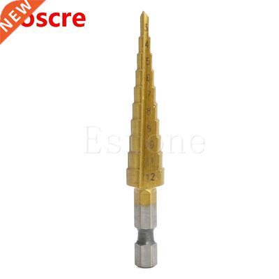HSS Titanium-Coated Step Drill Set 1/4