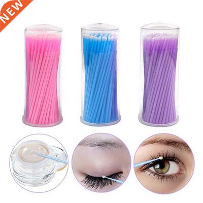 100PCS/Bottle Eyelash Extension Cleaning Swabs Lash Lift Glu