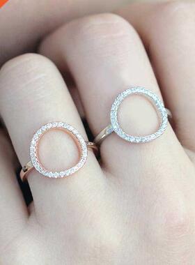 ZHOUYANG Ring For Women Summer Circle Personality Sweet Gif