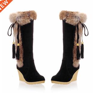 Wedge Boots Australia Women	s Shoes Platform Plush Winter