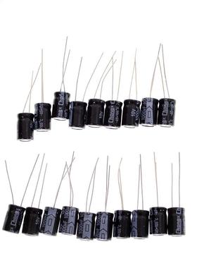 20pcs 10v 1000uF 20% Aluminum Electrolytic Capacitor 1000uF
