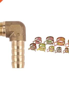8mm Hose x 3/8 nch Male Thread 90 Degree Brass Elbow Barb C
