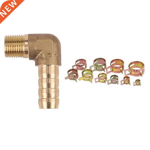 8mm Hose x 3/8 nch Male Thread 90 Degree Brass Elbow Barb C