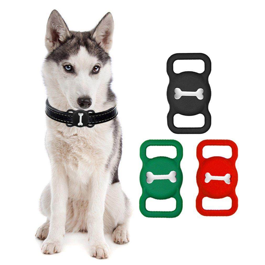 For Apple Airtag Dog Collar Cat Pet Silicone Protective Case
